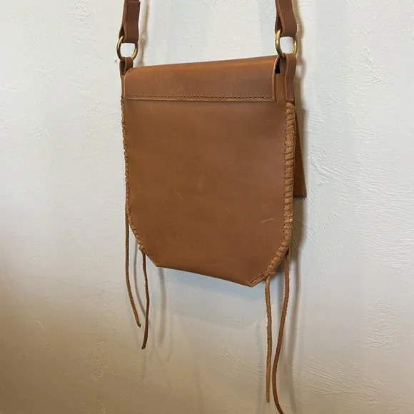 Hand made leather crossbody bag, one of a kind - Picture 4 of 5